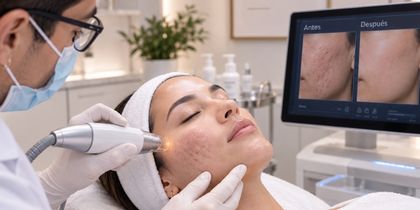 Quitar cicatrices de acné